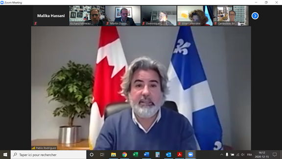 Rencontre avec Pablo Rodriguez, leader du gouvernement à la Chambre des communes et lieutenant du Québec