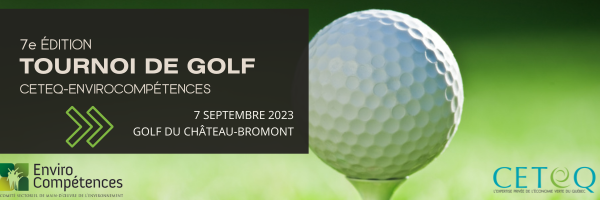 7e édition du tournoi de golf CETEQ-ENVIROCOMPÉTENCES